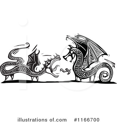 Royalty-Free (RF) Dragon Clipart Illustration by xunantunich - Stock Sample #1166700