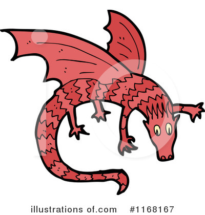 Royalty-Free (RF) Dragon Clipart Illustration by lineartestpilot - Stock Sample #1168167