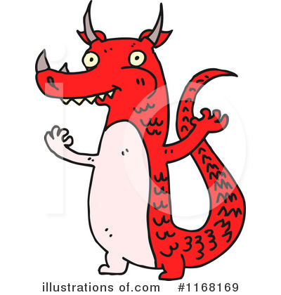 Royalty-Free (RF) Dragon Clipart Illustration by lineartestpilot - Stock Sample #1168169