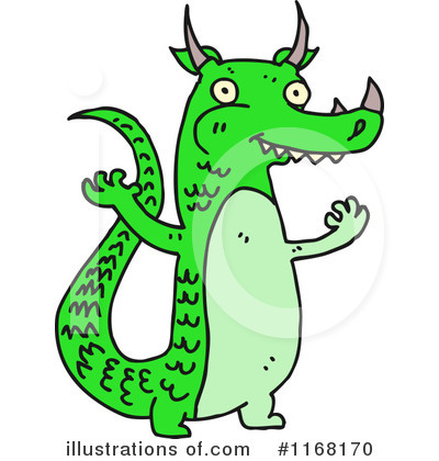 Royalty-Free (RF) Dragon Clipart Illustration by lineartestpilot - Stock Sample #1168170