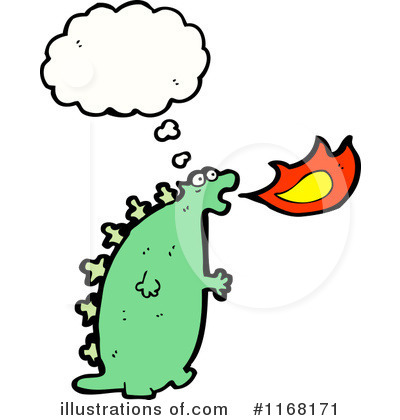 Royalty-Free (RF) Dragon Clipart Illustration by lineartestpilot - Stock Sample #1168171