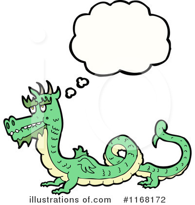 Royalty-Free (RF) Dragon Clipart Illustration by lineartestpilot - Stock Sample #1168172