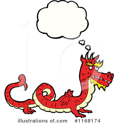 Royalty-Free (RF) Dragon Clipart Illustration by lineartestpilot - Stock Sample #1168174