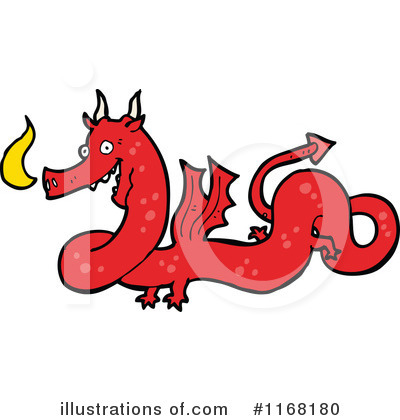 Royalty-Free (RF) Dragon Clipart Illustration by lineartestpilot - Stock Sample #1168180