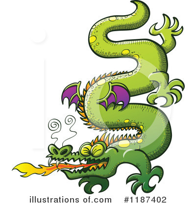 Royalty-Free (RF) Dragon Clipart Illustration by Zooco - Stock Sample #1187402