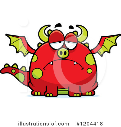Royalty-Free (RF) Dragon Clipart Illustration by Cory Thoman - Stock Sample #1204418