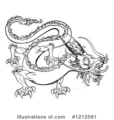 Royalty-Free (RF) Dragon Clipart Illustration by AtStockIllustration - Stock Sample #1212561