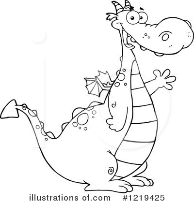 Royalty-Free (RF) Dragon Clipart Illustration by Hit Toon - Stock Sample #1219425