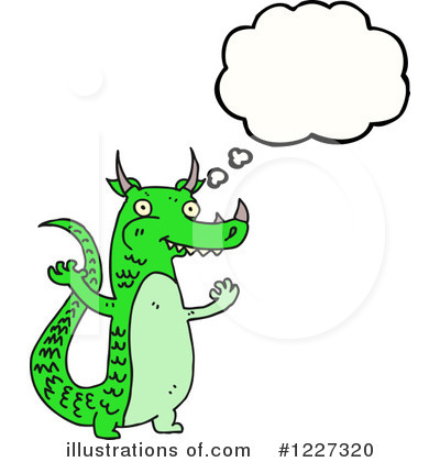 Royalty-Free (RF) Dragon Clipart Illustration by lineartestpilot - Stock Sample #1227320