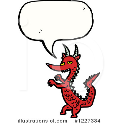 Royalty-Free (RF) Dragon Clipart Illustration by lineartestpilot - Stock Sample #1227334