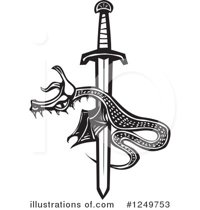 Royalty-Free (RF) Dragon Clipart Illustration by xunantunich - Stock Sample #1249753