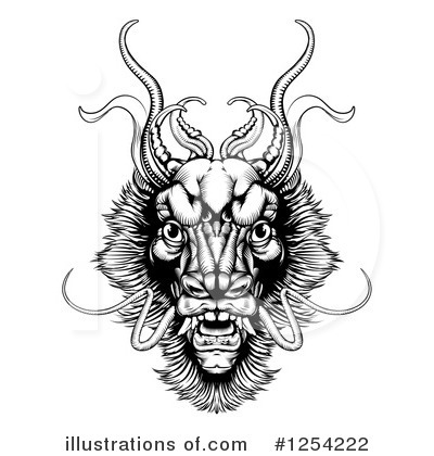 Royalty-Free (RF) Dragon Clipart Illustration by AtStockIllustration - Stock Sample #1254222