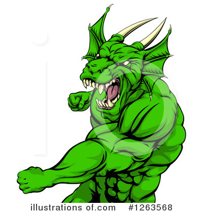 Royalty-Free (RF) Dragon Clipart Illustration by AtStockIllustration - Stock Sample #1263568