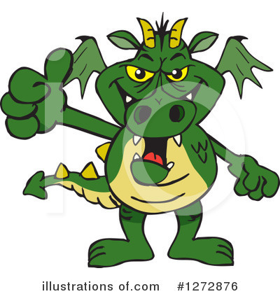 Green Dragon Clipart #1272876 by Dennis Holmes Designs
