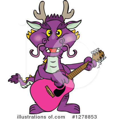 Purple Dragon Clipart #1278853 by Dennis Holmes Designs