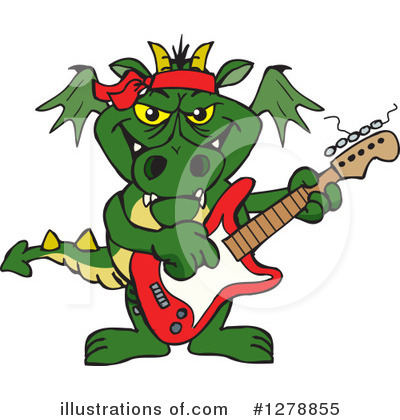 Green Dragon Clipart #1278855 by Dennis Holmes Designs
