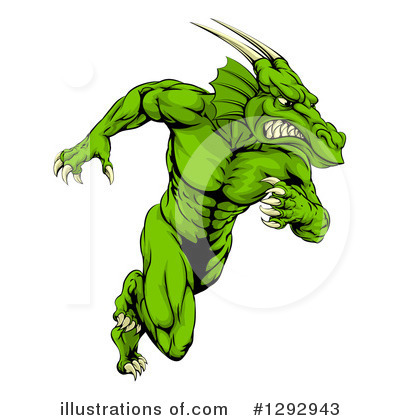Royalty-Free (RF) Dragon Clipart Illustration by AtStockIllustration - Stock Sample #1292943