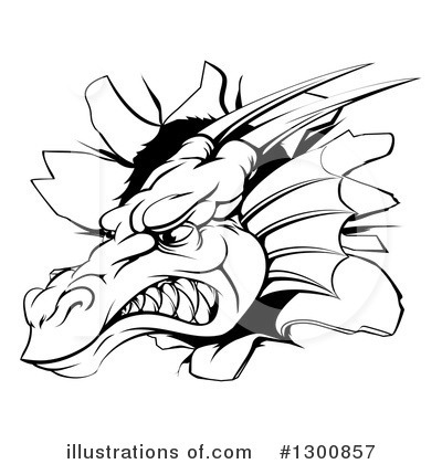 Royalty-Free (RF) Dragon Clipart Illustration by AtStockIllustration - Stock Sample #1300857
