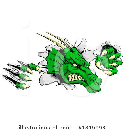 Royalty-Free (RF) Dragon Clipart Illustration by AtStockIllustration - Stock Sample #1315998