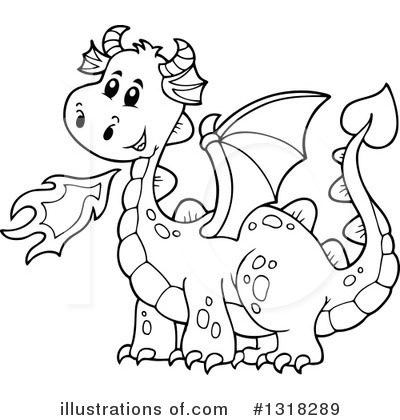 Royalty-Free (RF) Dragon Clipart Illustration by visekart - Stock Sample #1318289