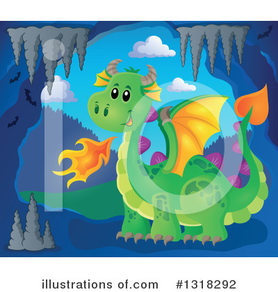 Royalty-Free (RF) Dragon Clipart Illustration by visekart - Stock Sample #1318292