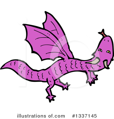 Royalty-Free (RF) Dragon Clipart Illustration by lineartestpilot - Stock Sample #1337145