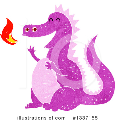 Royalty-Free (RF) Dragon Clipart Illustration by lineartestpilot - Stock Sample #1337155