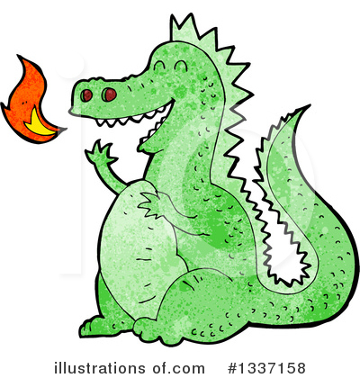 Royalty-Free (RF) Dragon Clipart Illustration by lineartestpilot - Stock Sample #1337158