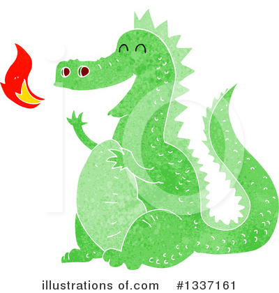 Royalty-Free (RF) Dragon Clipart Illustration by lineartestpilot - Stock Sample #1337161