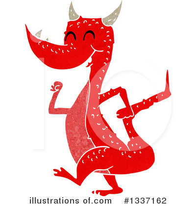 Royalty-Free (RF) Dragon Clipart Illustration by lineartestpilot - Stock Sample #1337162