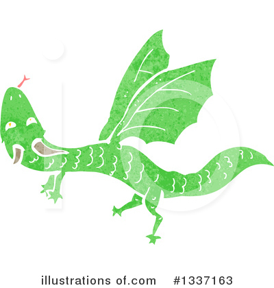 Royalty-Free (RF) Dragon Clipart Illustration by lineartestpilot - Stock Sample #1337163