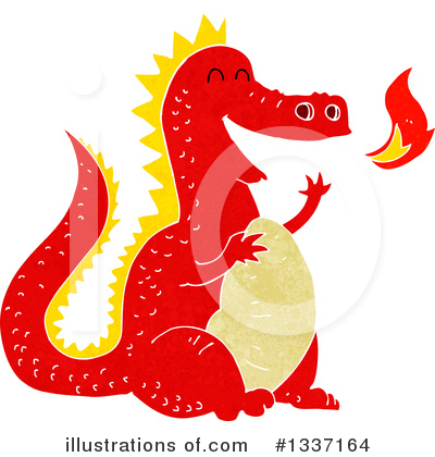 Royalty-Free (RF) Dragon Clipart Illustration by lineartestpilot - Stock Sample #1337164