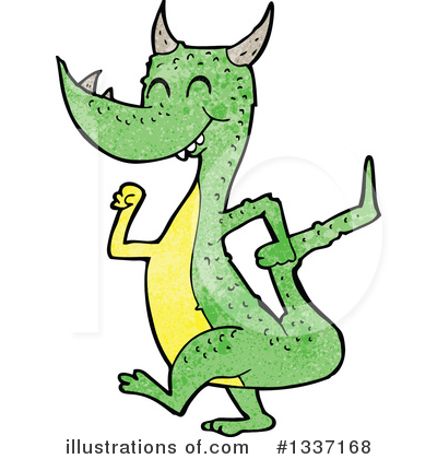 Royalty-Free (RF) Dragon Clipart Illustration by lineartestpilot - Stock Sample #1337168