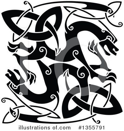 Royalty-Free (RF) Dragon Clipart Illustration by Vector Tradition SM - Stock Sample #1355791