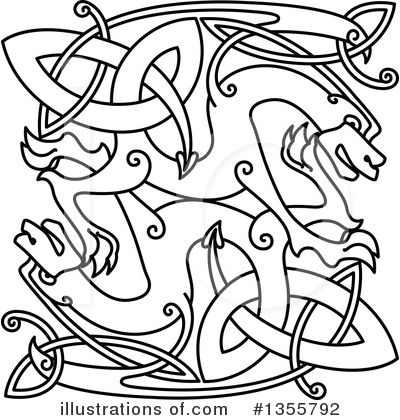 Royalty-Free (RF) Dragon Clipart Illustration by Vector Tradition SM - Stock Sample #1355792