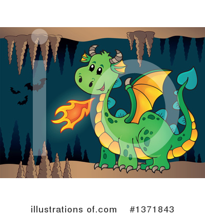 Royalty-Free (RF) Dragon Clipart Illustration by visekart - Stock Sample #1371843