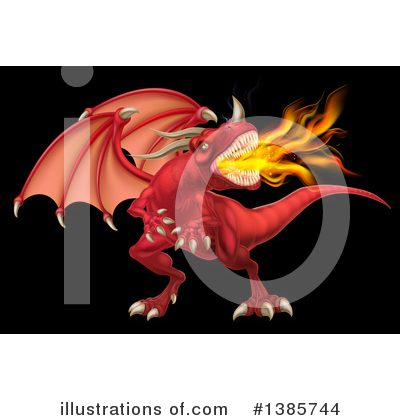 Royalty-Free (RF) Dragon Clipart Illustration by AtStockIllustration - Stock Sample #1385744