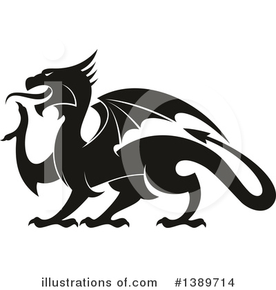 Royalty-Free (RF) Dragon Clipart Illustration by Vector Tradition SM - Stock Sample #1389714