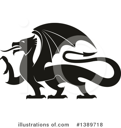 Royalty-Free (RF) Dragon Clipart Illustration by Vector Tradition SM - Stock Sample #1389718