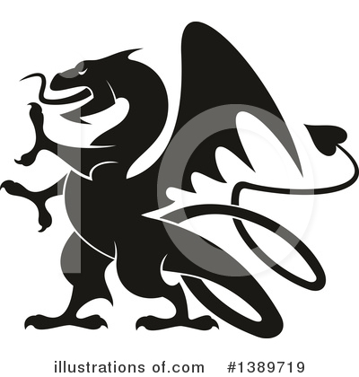 Royalty-Free (RF) Dragon Clipart Illustration by Vector Tradition SM - Stock Sample #1389719