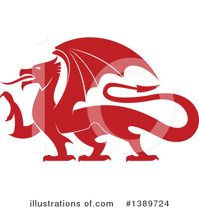 Royalty-Free (RF) Dragon Clipart Illustration by Vector Tradition SM - Stock Sample #1389724