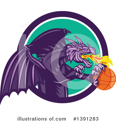Royalty-Free (RF) Dragon Clipart Illustration by patrimonio - Stock Sample #1391283