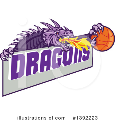 Royalty-Free (RF) Dragon Clipart Illustration by patrimonio - Stock Sample #1392223