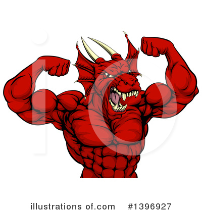 Royalty-Free (RF) Dragon Clipart Illustration by AtStockIllustration - Stock Sample #1396927