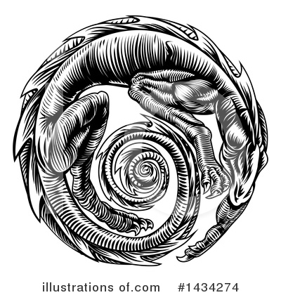 Royalty-Free (RF) Dragon Clipart Illustration by AtStockIllustration - Stock Sample #1434274