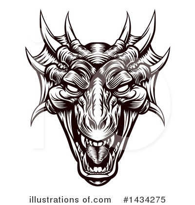Royalty-Free (RF) Dragon Clipart Illustration by AtStockIllustration - Stock Sample #1434275