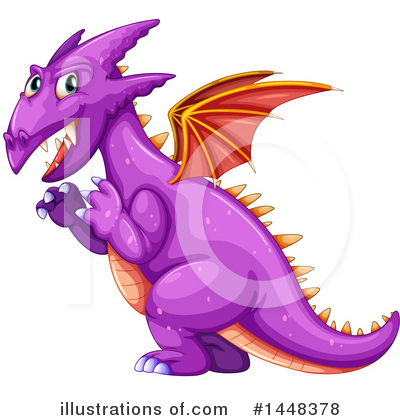 Dragon Clipart #1448378 - Illustration by Graphics RF