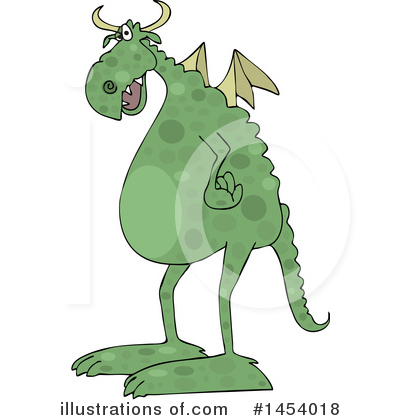 Royalty-Free (RF) Dragon Clipart Illustration by djart - Stock Sample #1454018