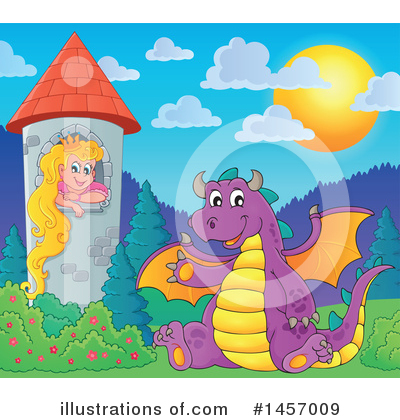 Royalty-Free (RF) Dragon Clipart Illustration by visekart - Stock Sample #1457009