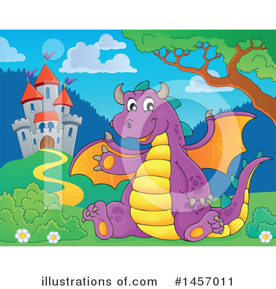 Royalty-Free (RF) Dragon Clipart Illustration by visekart - Stock Sample #1457011